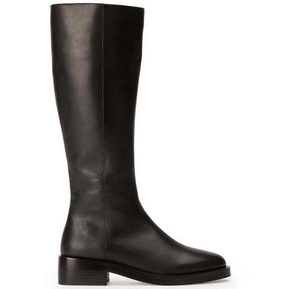 Tony Bianco Torres Boot in Black Como leather below knee platform riding